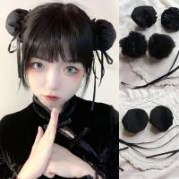 【CW】 Styling Wig Wrap Chinese Ancient Style Chunli Hairstyle Lolita Fake Hair Hanfu Costume Accessories Headwear Chun