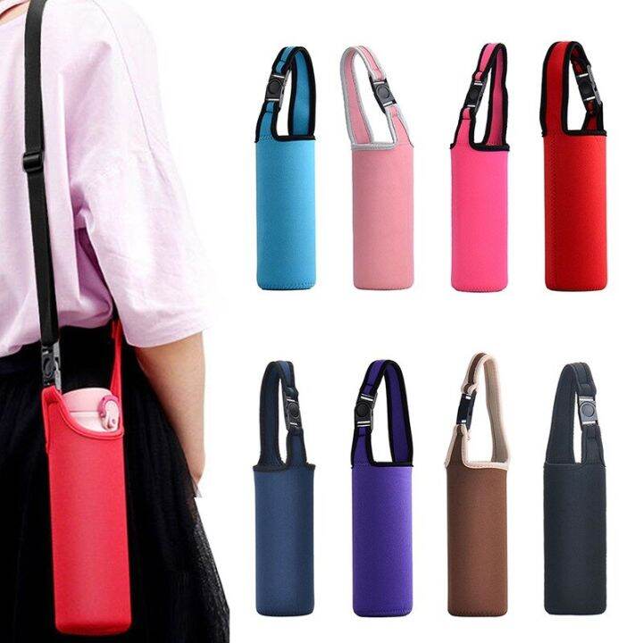 portable-water-bottle-case-sleeve-sports-insulation-water-bottle-covers-pouch-with-strap-cellphone-holder-bottle-bag