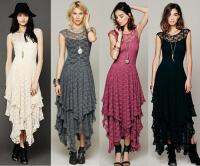 ✺ yueshilu010514 Fashionable womens dress explodes of lace irregular discretion sex appeal long