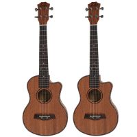 2X Tenor Acoustic 26 Inch Ukulele 4 Strings Guitar Travel Wood Mahogany Music Instrument