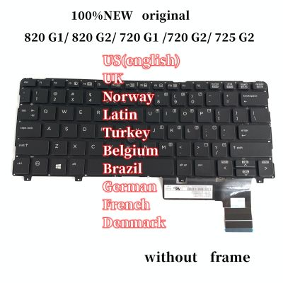 NEW Original FOR HP EliteBook 820 G1 820 G2 720 G1 720 G2 725 G2 Laptop Keyboard with Pointer witout frame Basic Keyboards
