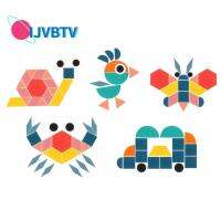 IJVBTV สำหรับเด็กๆ 180ชิ้นค่ะ การศึกษาในช่วงต้น เกมฝึกการคิด การฝึกอบรมการวาดภาพของเล่น ความรู้ความเข้าใจก่อน ของเล่นตัวต่อจิ๊กซอร์3D ความสามารถในการใช้มือ ปริศนารูปทรงเรขาคณิต3D เกมปริศนาจิ๊กซอว์ไม้ ปริศนาจินตนาการสร้างสรรค์ รูปทรงเรขาคณิตที่น่าสนใจ