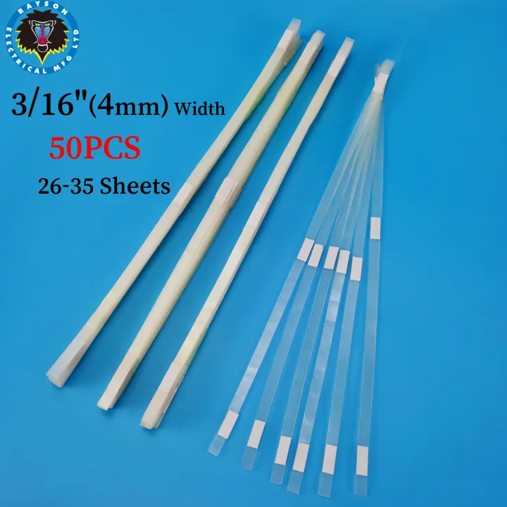 50 Thermal Binding Glue Strips 11 Inch For Book Repair And Binding Projects - 4mm Width
