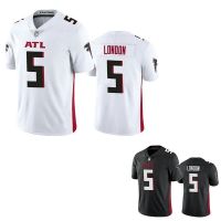 นกฟอลคอนแอตแลนตา Atl Falcons Ringball No. 5เดรก Londons เสื้อเจอร์ซีย์ผู้ชาย