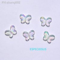 DIY Jewelry Accessories Transparent Acrylic Cute Butterfly Beads 17MM Multi Color Plated Spacer Bracelet Making Departments