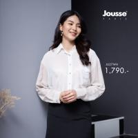 Jousse PRINT SHIRT L/S เสื้อเชิ้ตหญิง เสื้อผ้าผญสวยๆ เสื้อแฟชั่น เสื้อแฟชั่นผญ (JU27WH)