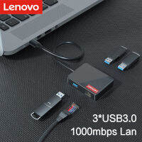 Lenovo USB 3.0 HUB Multi USB3.0 RJ45 1000Mbs Adapter Dock For Microsoft Surface Laptop GO Pro Computer Accessories Splitter Port