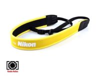 สายคล้องกล้อง สายคล้องคอ CAMERA NECK STRAP FOR NIKON YELLOW (โลโก้ขาว)