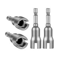 【SAVAGE Hardware Tools】 4 Pcs Power Wing Nut Driver Set Slot Wing Nuts สว่าน Bit Socket Wrenches เครื่องมือ Set1/4Inch Hex Shank Drills Bits
