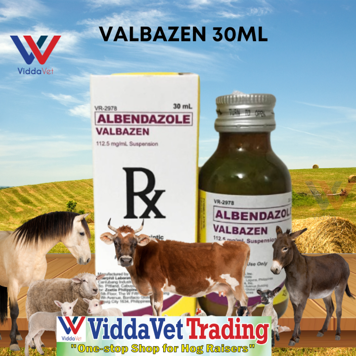 1 bot Zoetis Valbazen suspension 30ml (Dewormer) for animals livestock