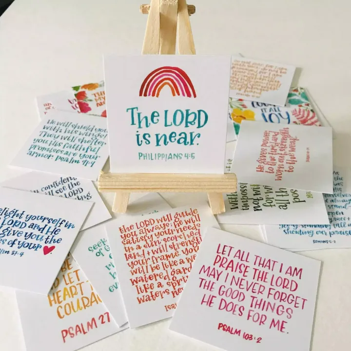 Mini Scripture Cards | Daily dose of Bible Verse |12 pcs | Lazada PH