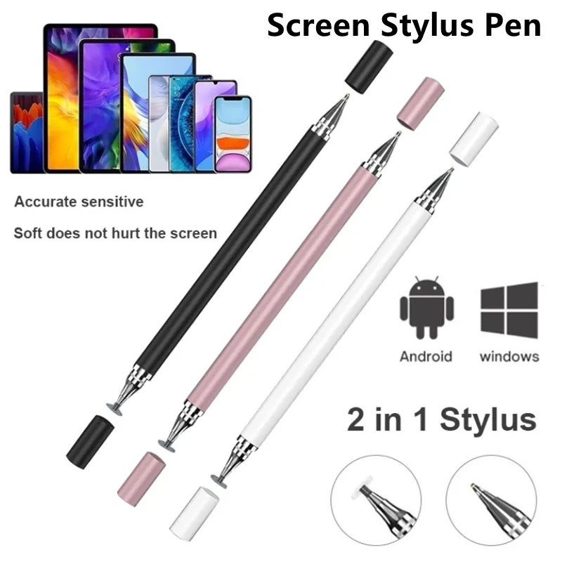 【low Pirce】2 In 1 Universal Stylus Digital Pen For Android Writing Pen