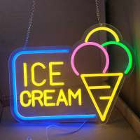 ป้ายไฟice cream ป้ายไฟ LED ป้ายไฟร้าน ไฟประดับตกแต่ง ป้ายไฟวิ่ง ป้ายไฟร้าน ป้ายไฟตัวอักษร