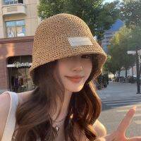 ?  MUJI new straw fisherman hat for women in summer thin breathable sun protection face-showing small bucket hat