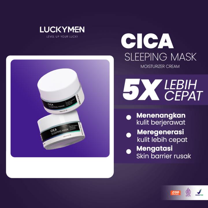 LUCKYMEN CICA MASK SLEEPING / MASKER WAJAH LUCKYMEN CICA MASK SLEEPING