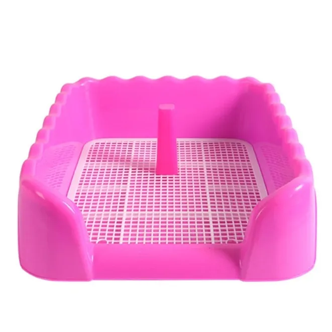 【Fast Delivery】Portable Pet Toilet Tray Dog Grid Pad Fence Bedpan Puppy