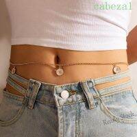 【hot sale】 ☍❇ B55 CABEZA Adjustable Women Waist Chain Vintage Body Jewelry Korean Belly Chain Belt Flower Sexy For Girls Elegant Double Layer Crystal Waistbands