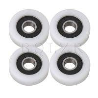 BQLZR 4pcs 36x10x10.5mm White 6000ZZ Flat Guide Sealed Rail Bearing Pulley