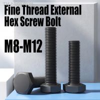 ◆  1PCS M8 M10 M12 Grade 8.8 Carbon Steel Fine Thread External Hex Hexagon Head Screw Bolt Outer Hexagon Bolt Screw Fastener