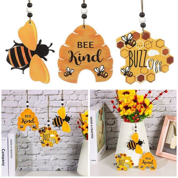 sign-decoration-bees-day-hanging-pendant-wood-ornament-crafts-backyard-garden-outdoor-indoor