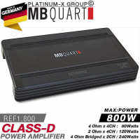 MB QUART REF-1.800 POWER AMPLIFIER CLASS-D MAX800W / เพาเวอร์แอมป์รถยนต์ พาวเวอร์ แอม  แบรนด์เยอรมันแท้ เครื่องเสียงรถ เครื่องเสียงรถยนต์