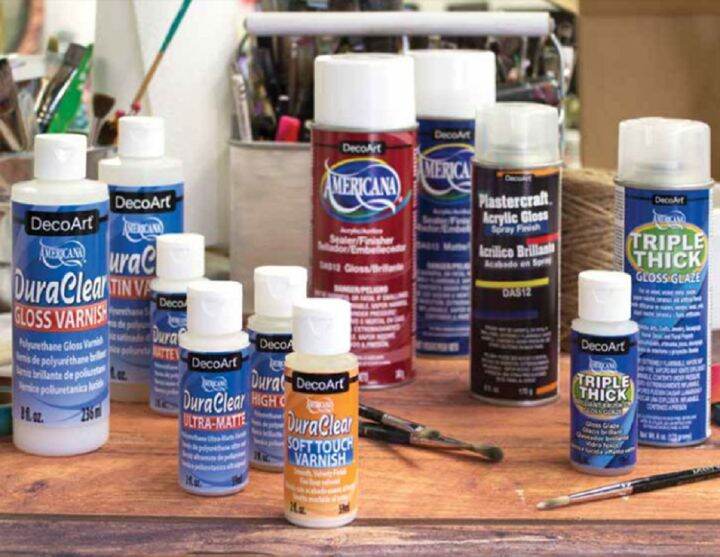 N Import Decoart Acrylic Paint Satin Varnish Gloss Varnish Ultra Matte