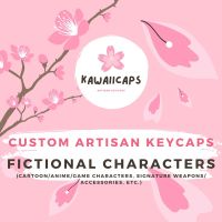 ปุ่มกดคีย์บอร์ดแบบกำหนดเอง Artisan Keycaps [ตัวละคร]