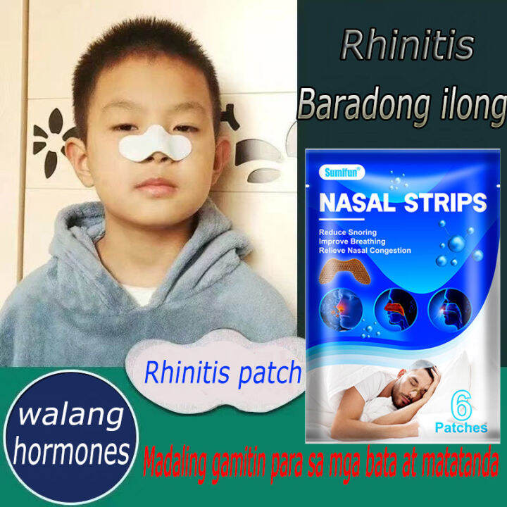 【Ready Stock】6pcs Ventilation Nasal Patch Disposable Anti Snoring Nasal Strip Relief Stuffy