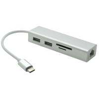 【Online】 FN Online Mart 5ใน USB 3.1ประเภท C 2 USB 3.0ฮับพอร์ต SD/ที่อ่านทีเอฟ RJ45 10/100/1000สายอะแดปเตอร์เครือข่ายอีเธอร์เน็ต Gigabit