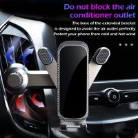 Car Mounted Air Outlet Bracket Without Air Blocking Mobile Air Horizontal Bracket Car Car Bracket Vertical And Gravity Phone Outlet Navigation E0P3