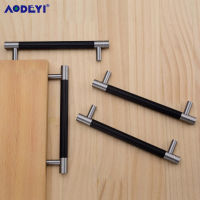 ABlack เฟอร์นิเจอร์ลิ้นชักลูกบิดตู้ครัวประตูดึงฮาร์ดแวร์ T Bar Handle Elegant ไวน์ตู้เสื้อผ้า Dresser Decotation BrushedM