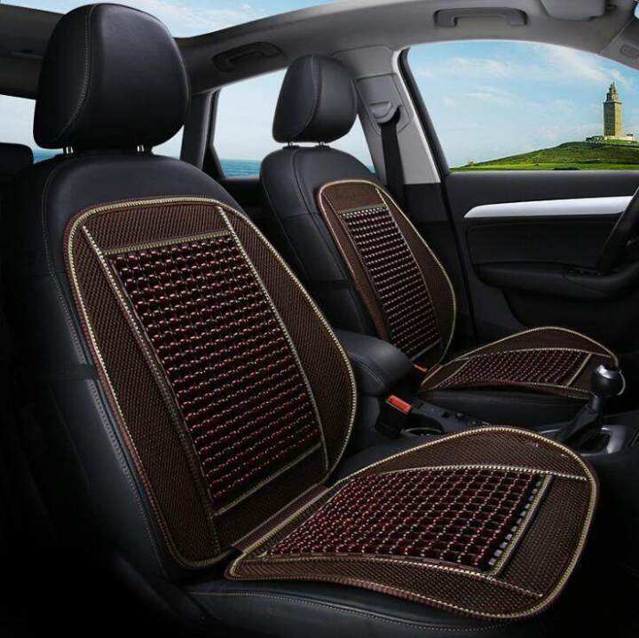 Wooden Bead Car Cushion Cooling Mat for Summer Single Piece Bamboo