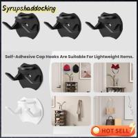 SYRUPSHADDOCKING หมวกมินิมอลที่มีกาวที่แขวนหมวกยึดมั่นสูง16ชิ้นหมวกตัวจัดการกำแพงไม่เจาะที่ใช้งานได้จริงชั้นแสดงหมวกผู้ชายเด็กผู้ชาย