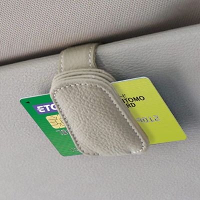 ；‘【】- Auto Sun Visor Glasses Fastener Clip Holder Car Eyeglass Holder Glasses Storage Clip Card Ticket Holder Universal Accessories