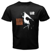 เสื้อยืดผ้าฝ้ายพิมพ์ลาย ใหม่ เสื้อยืดผ้าฝ้าย 100% พิมพ์ลายวงร็อค U2 Rattle And Hum แนวสตรีท สําหรับผู้ชาย ไซซ์ S-3Xl  23C8