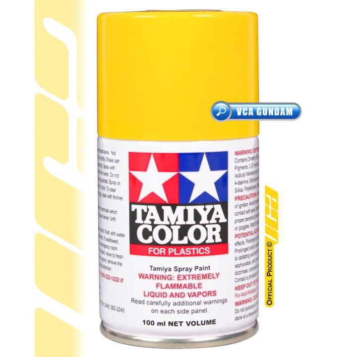 tamiya-85016-ts-ts-16-yellow-color-spray-paint-can-100ml-for-plastic-model-toy-สีสเปรย์ทามิย่า-พ่นโมเดล-โมเดล-vca-gundam
