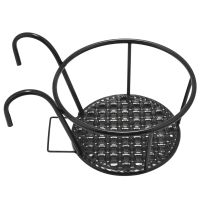 Metal Flower Holder Shelf Stand Hanging Pots Basket Plant Garden Wall Storage