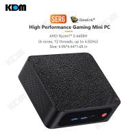 2023 ใหม่ SER6 Mini PC มินิพีซ Ryzen 5 6600H Support 2.5inch SSD/HDD Expansion 6C/12T HDMI and USB-C Output WiFi 6 Bluetooth Gigabit Internet Mini Computer Beelink