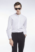 LTD เสื้อเชิ้ตแขนยาวคอจีน ผู้ชาย สีขาว | Stand Collar Shirt | 3413