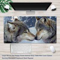 40x90x0.3cm Large Mouse Pad Happy Wolf Story Table Mat Cover Gamer Gaming Mousepad Keyboard Desk Playmat