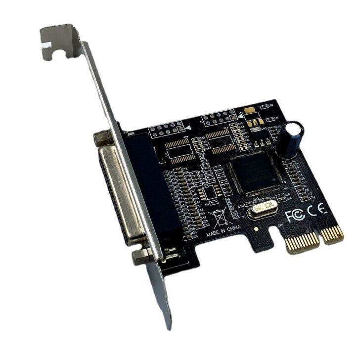 pcie-ไปการ์ดคู่ขนาน-pci-e-to-parallel-port-card-printer-db25-pin-lpt-interface-chip-อะแดปเตอร์-fjk3825