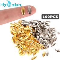 Metal Copper Lure Spoon Fly Fishing Lure Spinner Tackle Willow Blades Smooth DIY Accessories Noise Not Hurt Line Sequin 100pcs Accessories