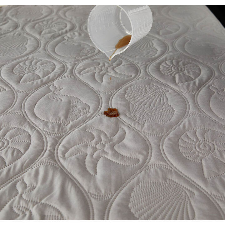 2020-hot-sale-bed-cover-brushed-fabric-quilted-mattress-protector-waterproof-mattress-topper-for-bed-anti-mite-mattress-cover