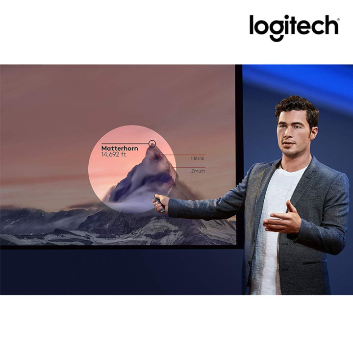 logitech-spotlight-wireless-presentation-remote-รีโมทควบคุมคำสั่งไร้สาย