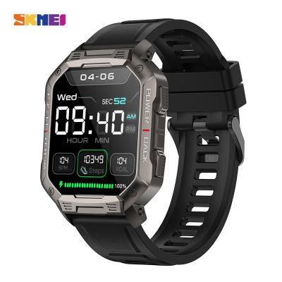 ZZOOI SKMEI New 1.83 inch Waterproof Smart Watch Men Pedometer Sports Fitness Tracker 410mAh Bluetooth Call SmartWatch for Android ios