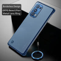 เคสป้องกันกระจกฝ้าพีซีแบบไร้กรอบดีไซน์ใหม่สำหรับ Oppo Reno 10 9 Pro Plus 8 Pro 7Se 6ค้นหา X6 X5 X3 Pro CD เลนส์โลหะฝาครอบกันกระแทก