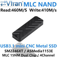 EVTRAN MINI Metal SSD USB3.0 MLC แฟลชไดรฟ์ USB 3.1 Pendrive External Solid State Disk 128GB 256GB 512GB Memory Stick MLC NAND