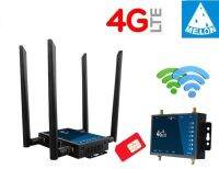 4G Router Industrial 4 Dtachble Antennas SMA Port เราเตอร์ ใส่ซิม High-Performance Industrial