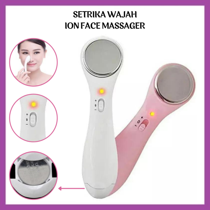 Setrika Wajah Ion Face Massager Alat Pemijat Dan Pengencang Kulit Wajah