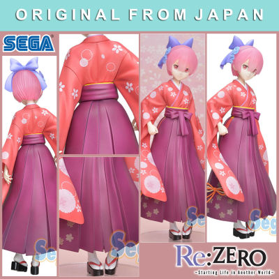 Figure ฟิกเกอร์ งานแท้ 100% Sega SPM จากการ์ตูนเรื่อง Re Zero Starting Life in Another World Kara Hajimeru Isekai Seikatsu รีเซทชีวิต ฝ่าวิกฤตต่างโลก Ram แรม ชุดกิโมโน Ver Original from Japan Anime อนิเมะ การ์ตูน คอลเลกชัน ของขวัญ New Collection โมเดล